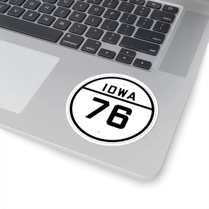 Iowa 76 1926 (Iowa) (Road Sign) STICKER Vinyl Kiss-Cut Decal - The Sticker Space