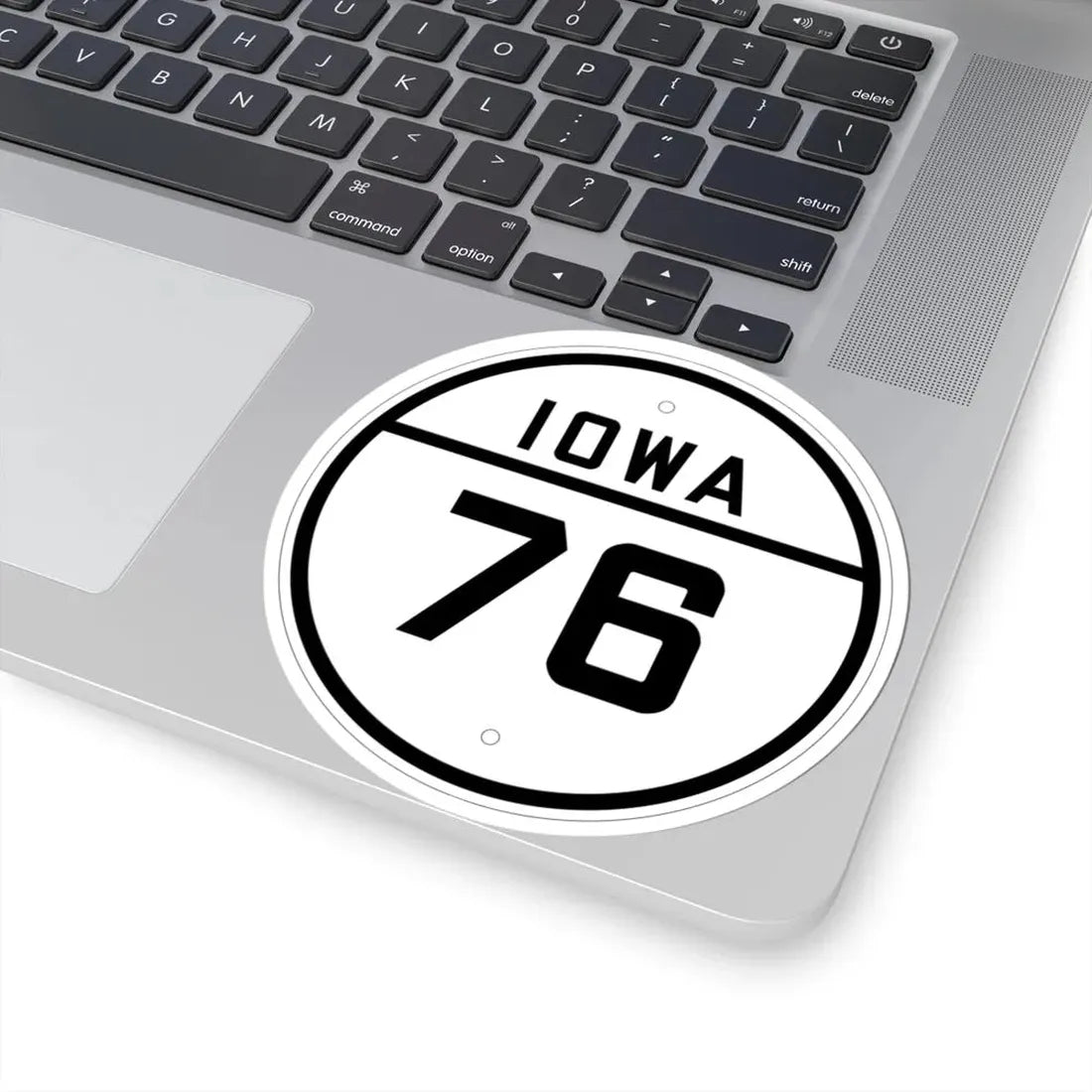 Iowa 76 1926 (Iowa) (Road Sign) STICKER Vinyl Kiss-Cut Decal - The Sticker Space