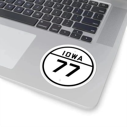 Iowa 77 1926 (Iowa) (Road Sign) STICKER Vinyl Kiss-Cut Decal - The Sticker Space
