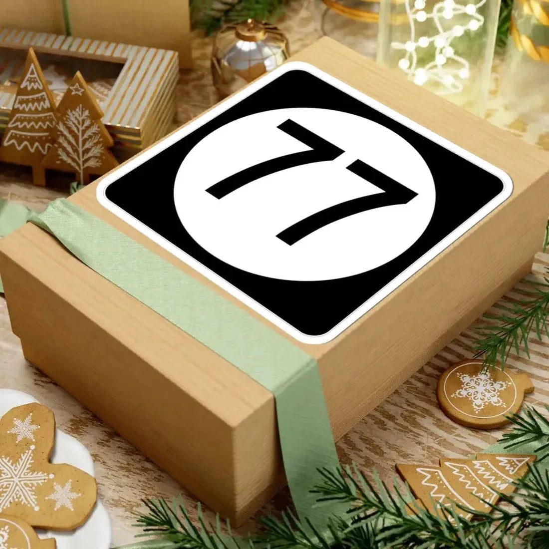 Iowa 77 (Iowa) (Road Sign) STICKER Vinyl Kiss-Cut Decal - The Sticker Space