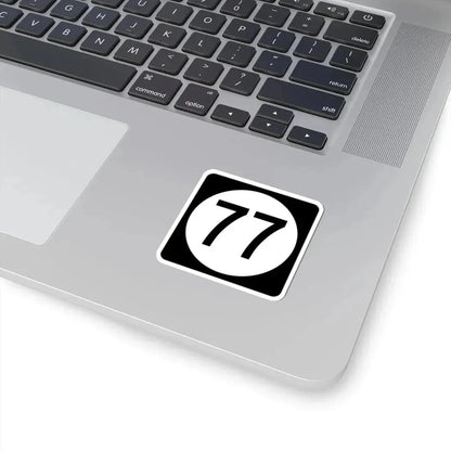 Iowa 77 (Iowa) (Road Sign) STICKER Vinyl Kiss-Cut Decal - The Sticker Space