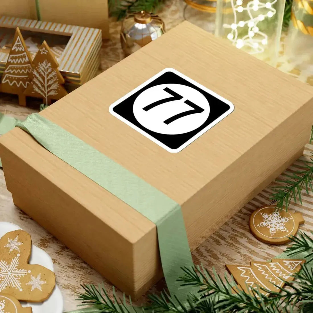 Iowa 77 (Iowa) (Road Sign) STICKER Vinyl Kiss-Cut Decal - The Sticker Space