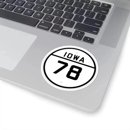 Iowa 78 1926 (Iowa) (Road Sign) STICKER Vinyl Kiss-Cut Decal - The Sticker Space