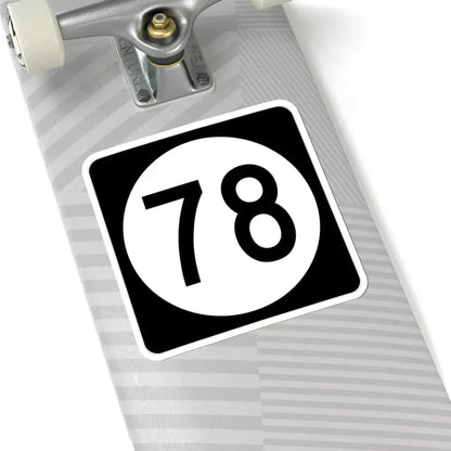 Iowa 78 (Iowa) (Road Sign) STICKER Vinyl Kiss-Cut Decal - The Sticker Space
