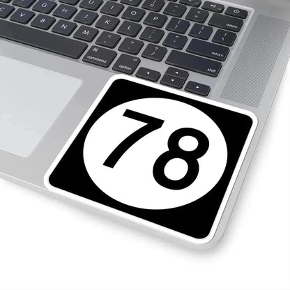 Iowa 78 (Iowa) (Road Sign) STICKER Vinyl Kiss-Cut Decal - The Sticker Space