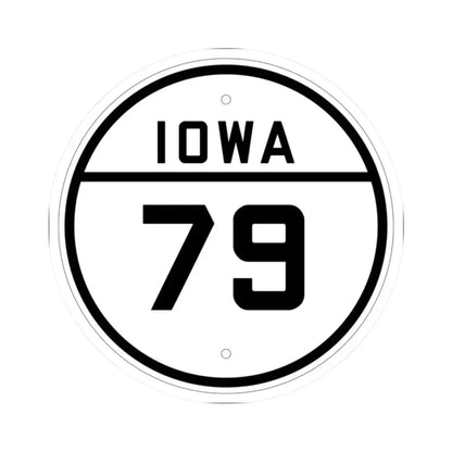 Iowa 79 1926 (Iowa) (Road Sign) STICKER Vinyl Kiss-Cut Decal 2 Inch White - The Sticker Space