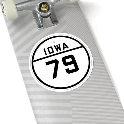 Iowa 79 1926 (Iowa) (Road Sign) STICKER Vinyl Kiss-Cut Decal - The Sticker Space