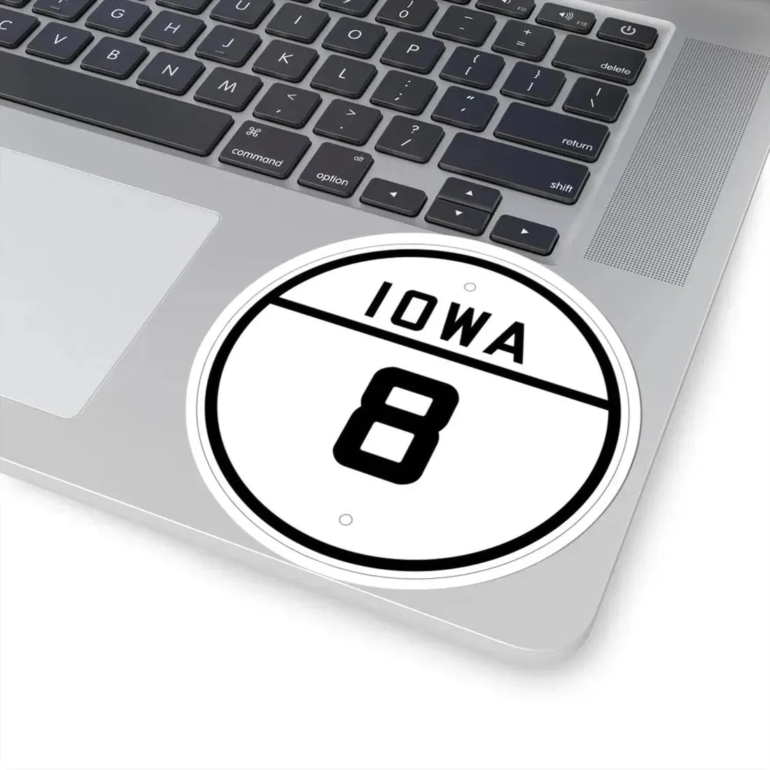 Iowa 8 1926 (Iowa) (Road Sign) STICKER Vinyl Kiss-Cut Decal - The Sticker Space