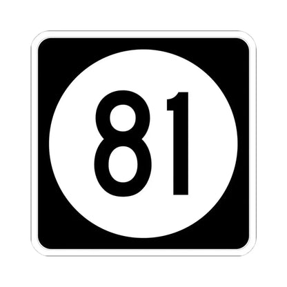 Iowa 81 (Iowa) (Road Sign) STICKER Vinyl Kiss-Cut Decal 4 Inch White - The Sticker Space