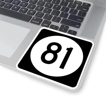 Iowa 81 (Iowa) (Road Sign) STICKER Vinyl Kiss-Cut Decal - The Sticker Space