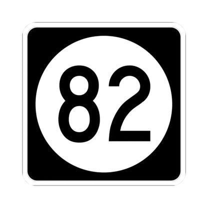 Iowa 82 (Iowa) (Road Sign) STICKER Vinyl Kiss-Cut Decal 2 Inch White - The Sticker Space