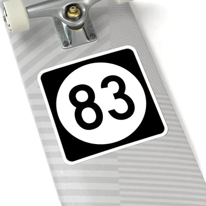 Iowa 83 (Iowa) (Road Sign) STICKER Vinyl Kiss-Cut Decal - The Sticker Space