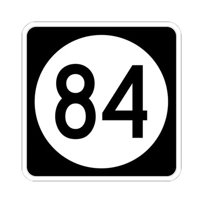Iowa 84 (Iowa) (Road Sign) STICKER Vinyl Kiss-Cut Decal 6 Inch White - The Sticker Space