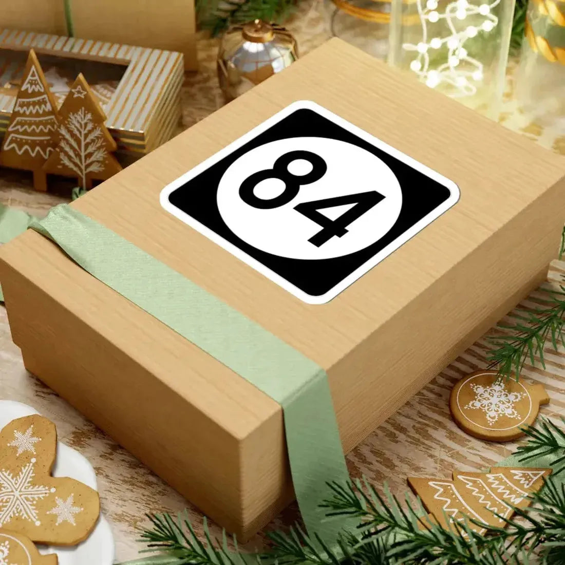 Iowa 84 (Iowa) (Road Sign) STICKER Vinyl Kiss-Cut Decal - The Sticker Space