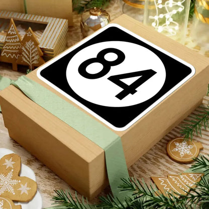 Iowa 84 (Iowa) (Road Sign) STICKER Vinyl Kiss-Cut Decal - The Sticker Space