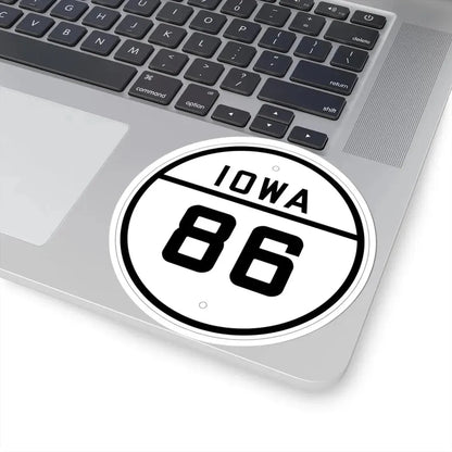 Iowa 86 1926 (Iowa) (Road Sign) STICKER Vinyl Kiss-Cut Decal - The Sticker Space