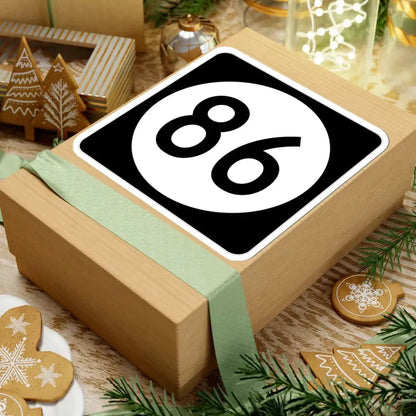 Iowa 86 (Iowa) (Road Sign) STICKER Vinyl Kiss-Cut Decal - The Sticker Space