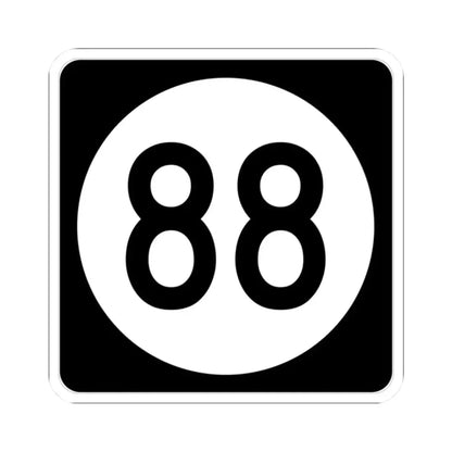 Iowa 88 (Iowa) (Road Sign) STICKER Vinyl Kiss-Cut Decal 2 Inch White - The Sticker Space