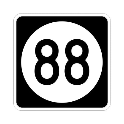 Iowa 88 (Iowa) (Road Sign) STICKER Vinyl Kiss-Cut Decal 6 Inch White - The Sticker Space