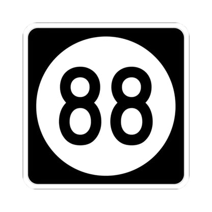 Iowa 88 (Iowa) (Road Sign) STICKER Vinyl Kiss-Cut Decal - The Sticker Space