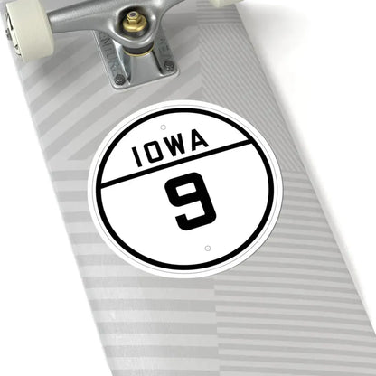 Iowa 9 1926 (Iowa) (Road Sign) STICKER Vinyl Kiss-Cut Decal - The Sticker Space