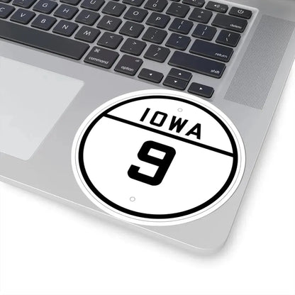Iowa 9 1926 (Iowa) (Road Sign) STICKER Vinyl Kiss-Cut Decal - The Sticker Space