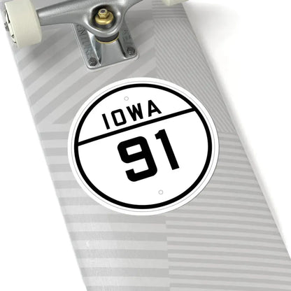 Iowa 91 1926 (Iowa) (Road Sign) STICKER Vinyl Kiss-Cut Decal - The Sticker Space