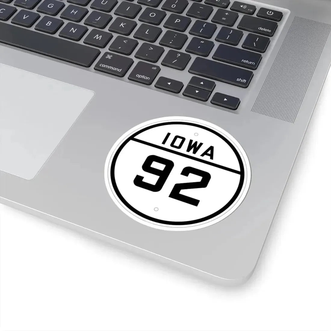 Iowa 92 1926 (Iowa) (Road Sign) STICKER Vinyl Kiss-Cut Decal - The Sticker Space