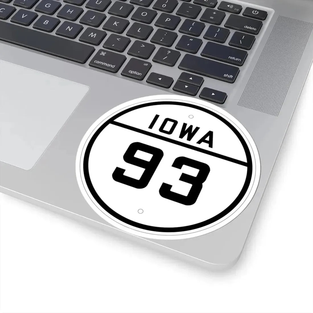 Iowa 93 1926 (Iowa) (Road Sign) STICKER Vinyl Kiss-Cut Decal - The Sticker Space