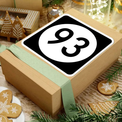 Iowa 93 (Iowa) (Road Sign) STICKER Vinyl Kiss-Cut Decal - The Sticker Space