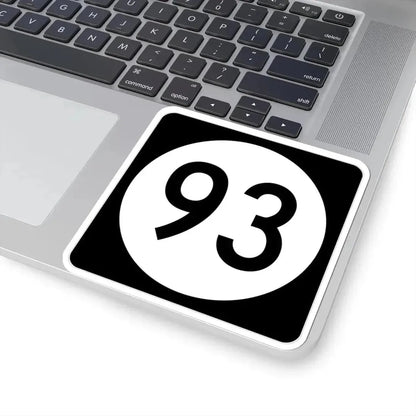 Iowa 93 (Iowa) (Road Sign) STICKER Vinyl Kiss-Cut Decal - The Sticker Space