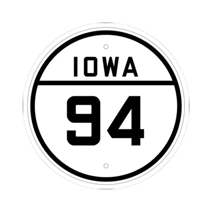 Iowa 94 1926 (Iowa) (Road Sign) STICKER Vinyl Kiss-Cut Decal 3 Inch White - The Sticker Space
