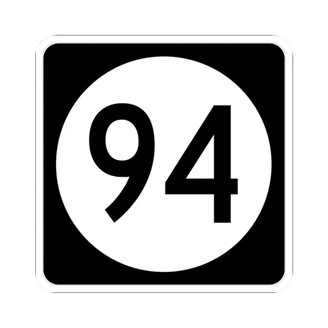 Iowa 94 (Iowa) (Road Sign) STICKER Vinyl Kiss-Cut Decal 2 Inch White - The Sticker Space
