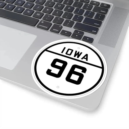 Iowa 96 1926 (Iowa) (Road Sign) STICKER Vinyl Kiss-Cut Decal - The Sticker Space