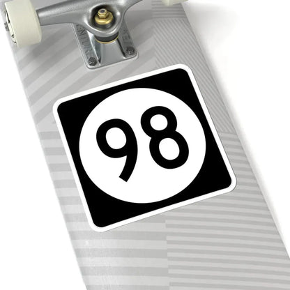 Iowa 98 (Iowa) (Road Sign) STICKER Vinyl Kiss-Cut Decal - The Sticker Space