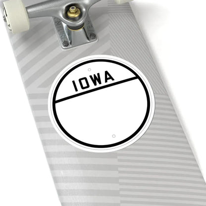 Iowa blank 1926 (Iowa) (Road Sign) STICKER Vinyl Kiss-Cut Decal - The Sticker Space