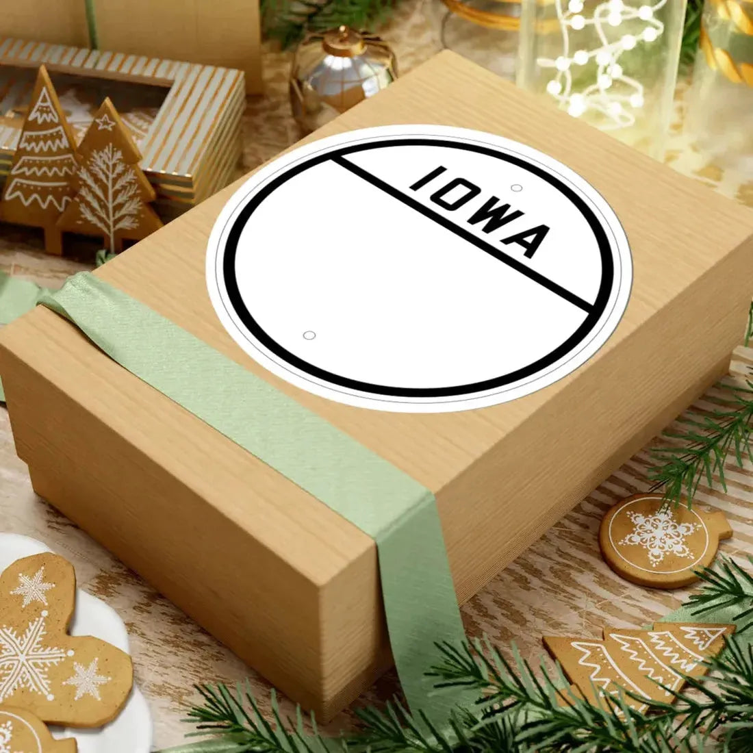 Iowa blank 1926 (Iowa) (Road Sign) STICKER Vinyl Kiss-Cut Decal - The Sticker Space