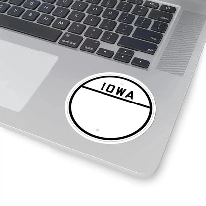 Iowa blank 1926 (Iowa) (Road Sign) STICKER Vinyl Kiss-Cut Decal - The Sticker Space