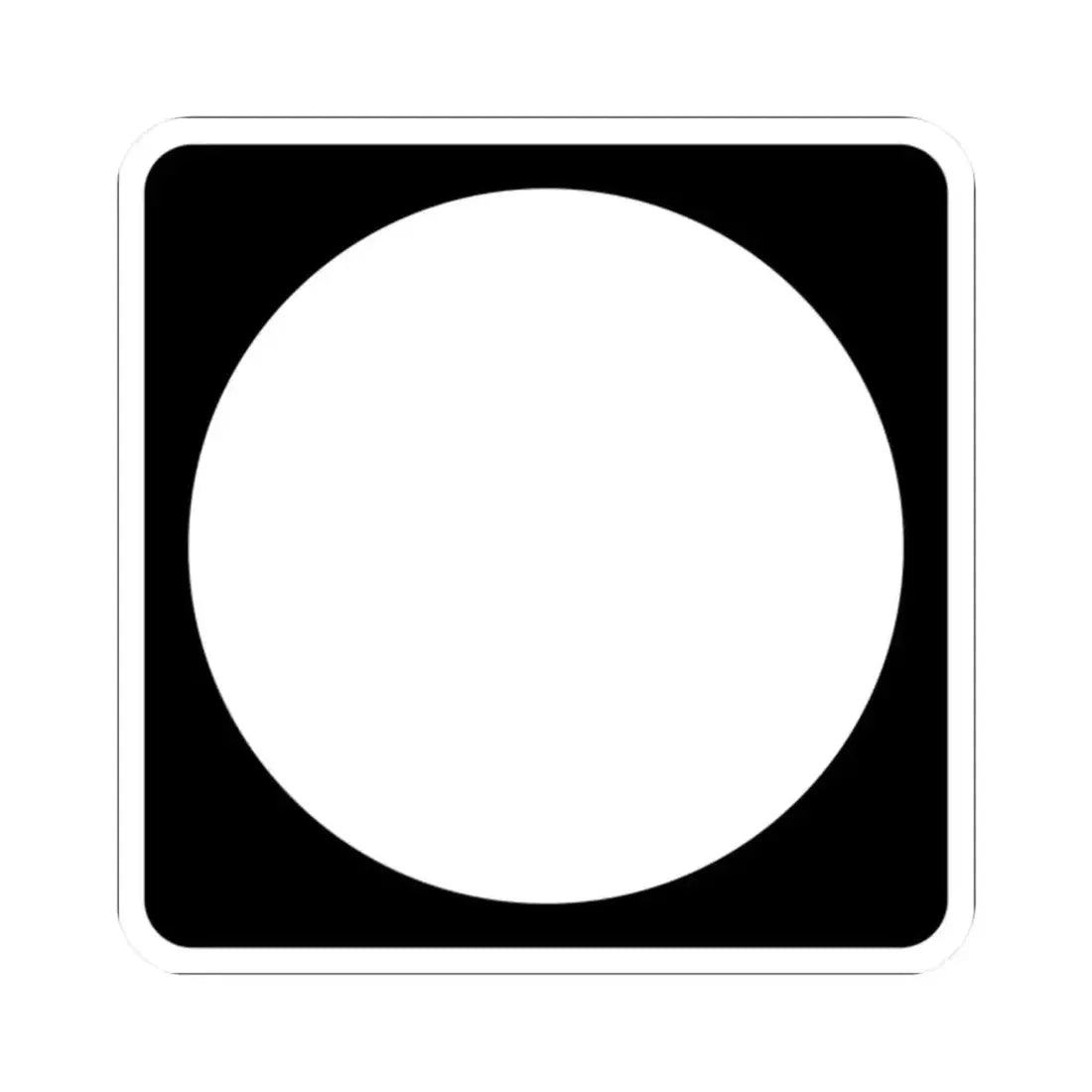 Iowa blank (Iowa) (Road Sign) STICKER Vinyl Kiss-Cut Decal 2 Inch White - The Sticker Space