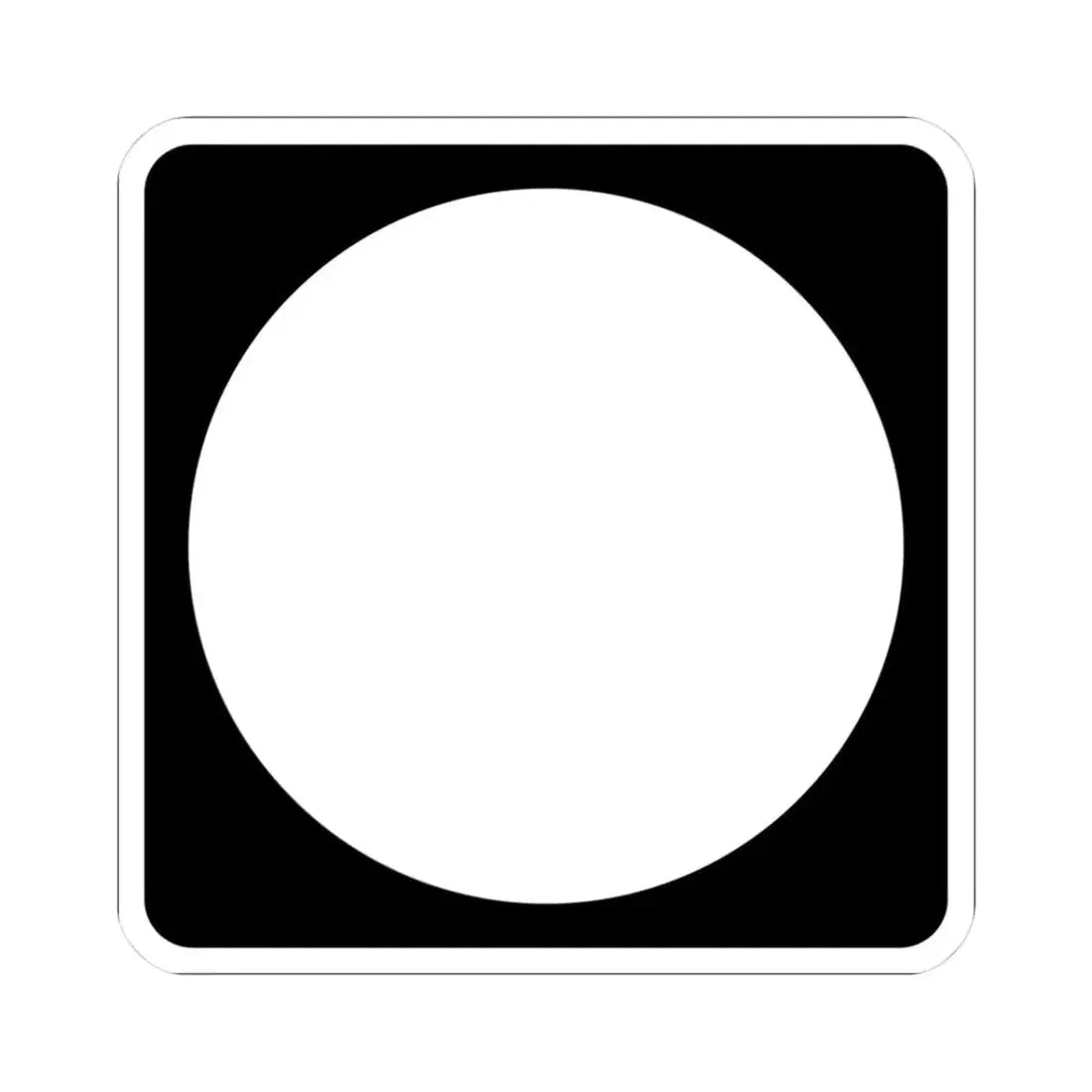 Iowa blank (Iowa) (Road Sign) STICKER Vinyl Kiss-Cut Decal 3 Inch White - The Sticker Space