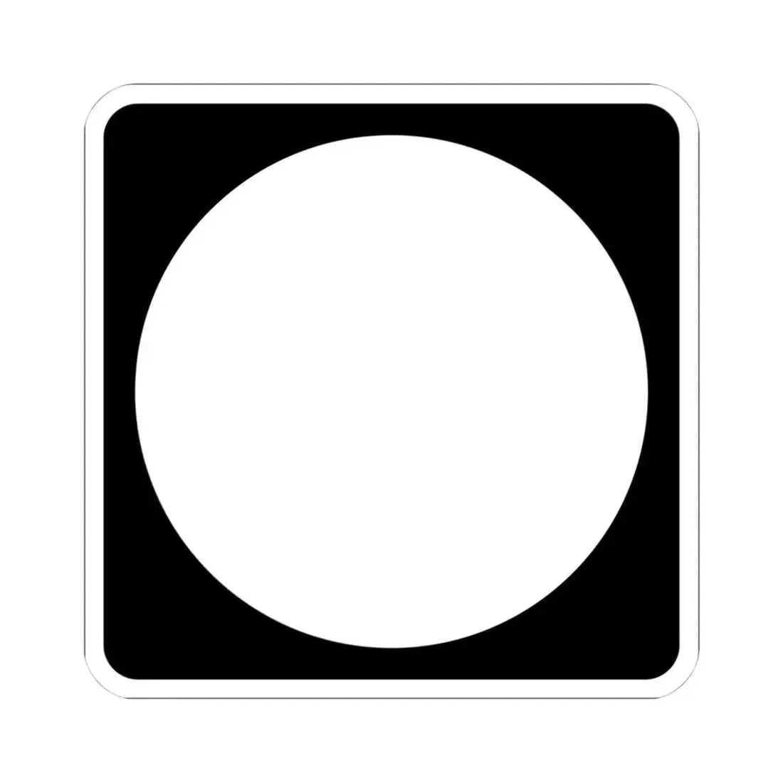 Iowa blank (Iowa) (Road Sign) STICKER Vinyl Kiss-Cut Decal 4 Inch White - The Sticker Space