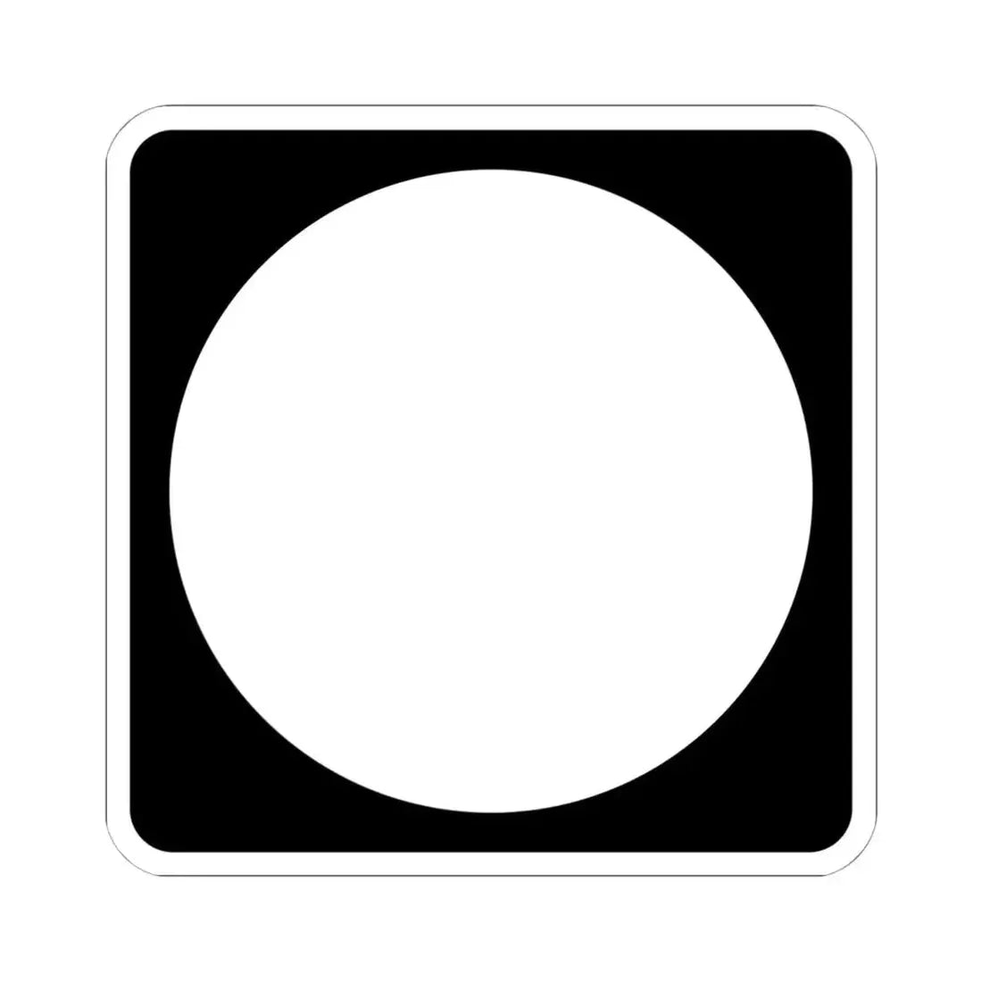 Iowa blank (Iowa) (Road Sign) STICKER Vinyl Kiss-Cut Decal 6 Inch White - The Sticker Space