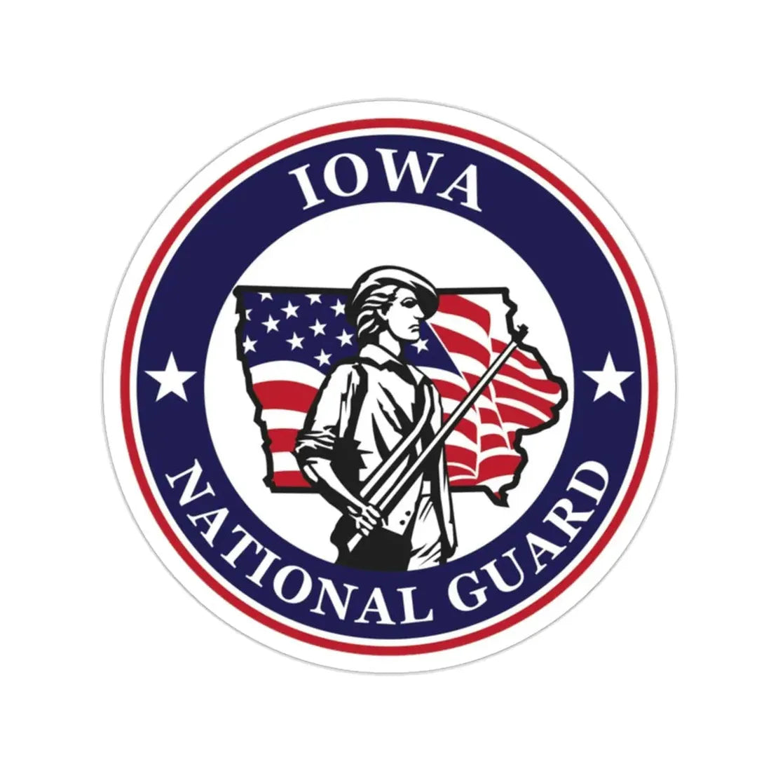 Iowa National Guard STICKER Vinyl Die-Cut Decal - The Sticker Space