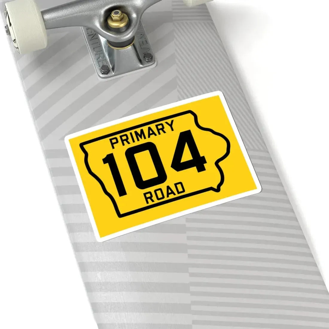 Iowa Primary 104 (Iowa) (Road Sign) STICKER Vinyl Kiss-Cut Decal - The Sticker Space
