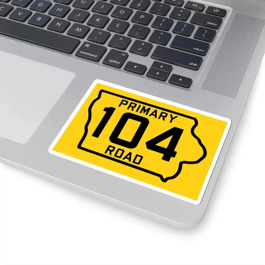 Iowa Primary 104 (Iowa) (Road Sign) STICKER Vinyl Kiss-Cut Decal - The Sticker Space