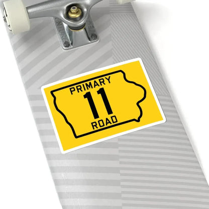 Iowa Primary 11 (Iowa) (Road Sign) STICKER Vinyl Kiss-Cut Decal - The Sticker Space