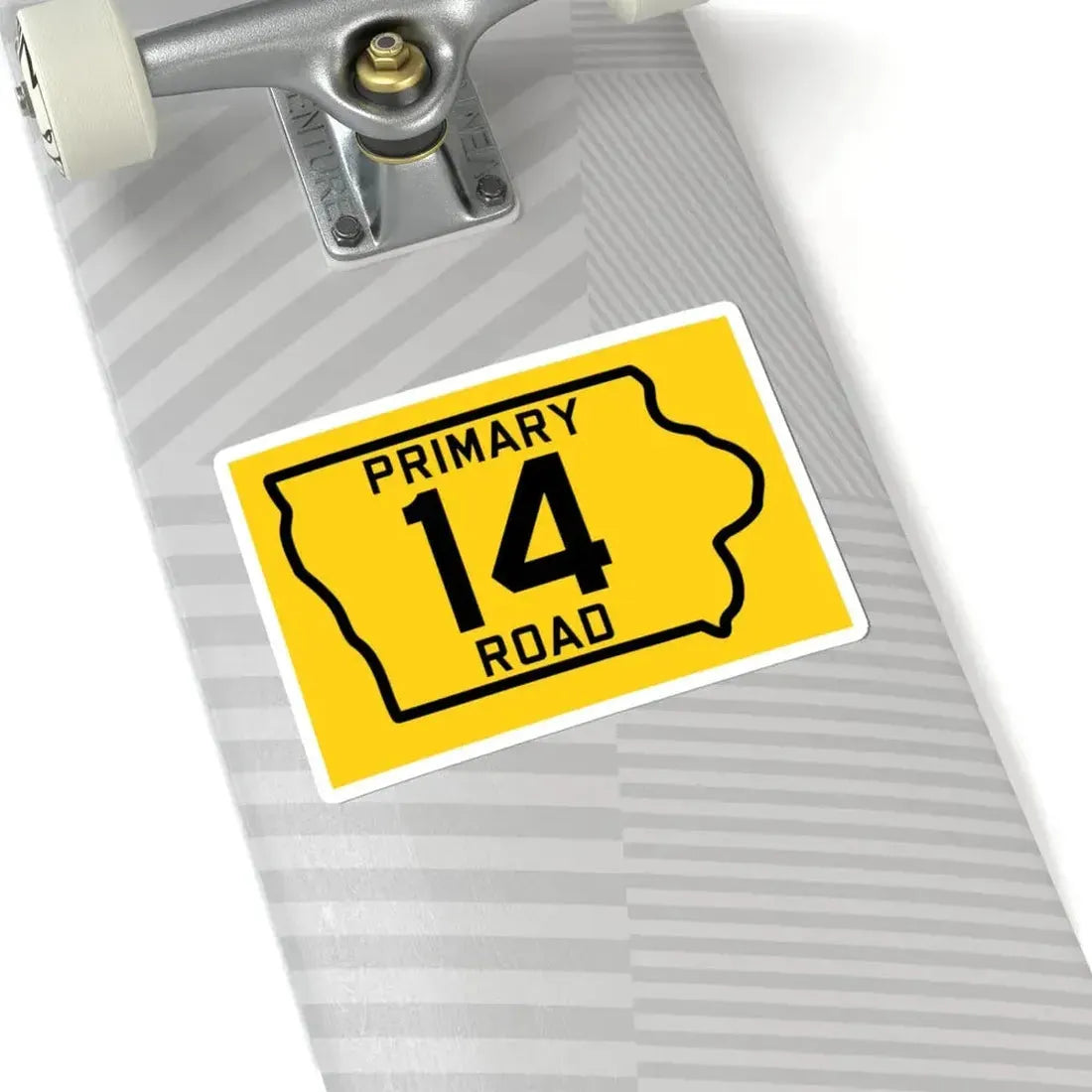 Iowa Primary 14 (Iowa) (Road Sign) STICKER Vinyl Kiss-Cut Decal - The Sticker Space