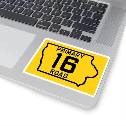 Iowa Primary 16 (Iowa) (Road Sign) STICKER Vinyl Kiss-Cut Decal - The Sticker Space