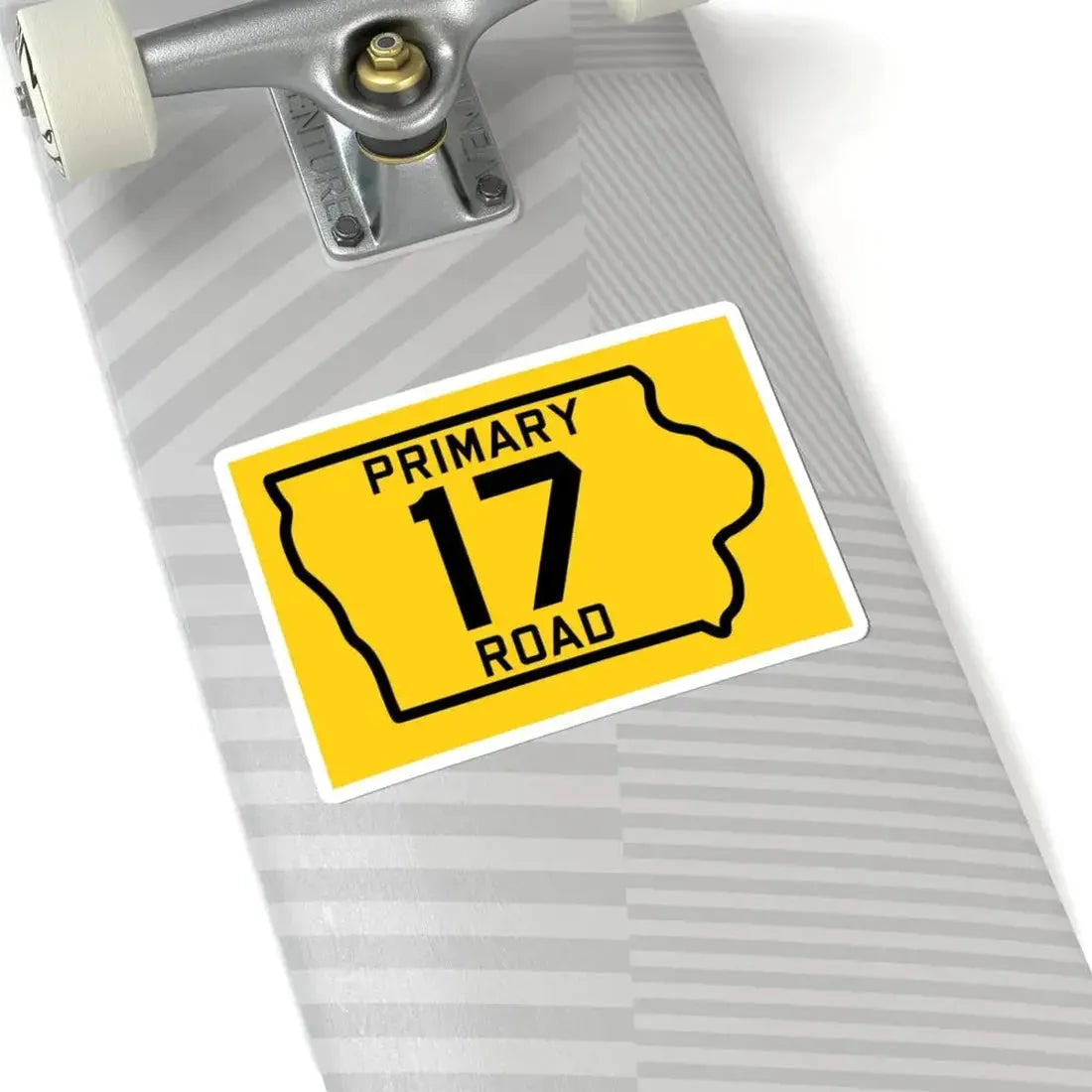 Iowa Primary 17 (Iowa) (Road Sign) STICKER Vinyl Kiss-Cut Decal - The Sticker Space