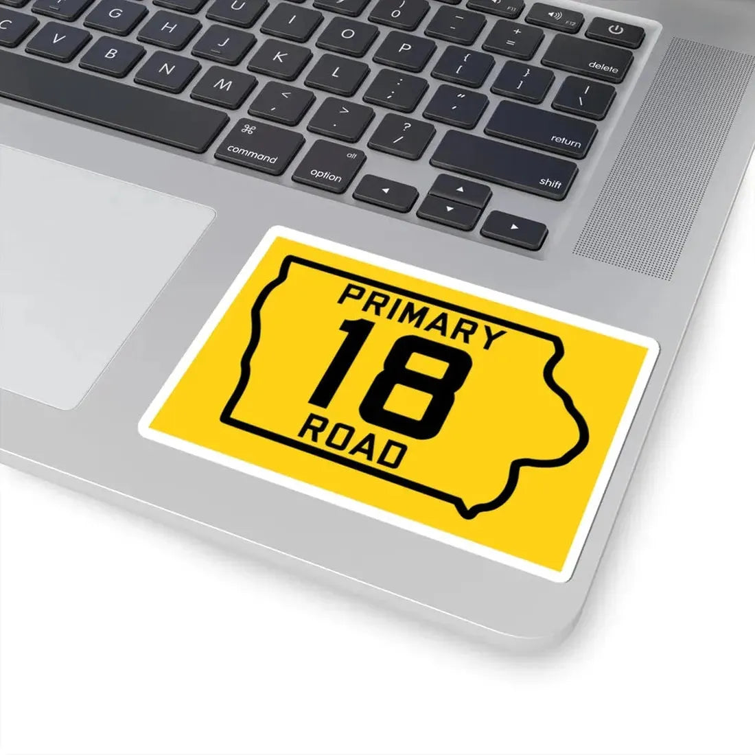 Iowa Primary 18 (Iowa) (Road Sign) STICKER Vinyl Kiss-Cut Decal - The Sticker Space
